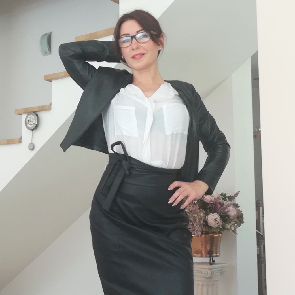 Clothing with a model