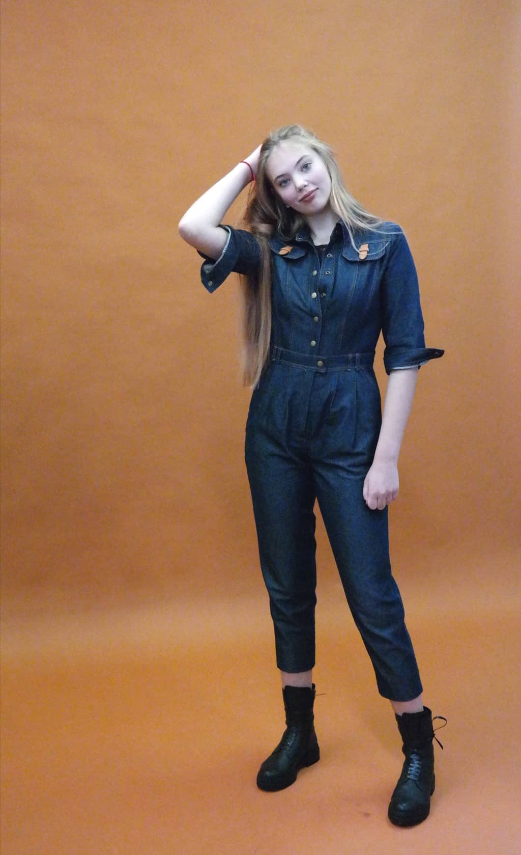 Jumpsuit with a model