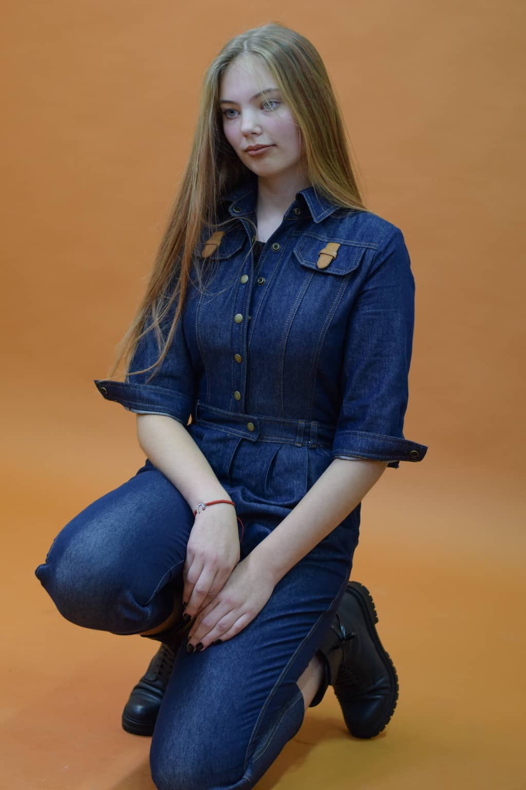 Jumpsuit with a model